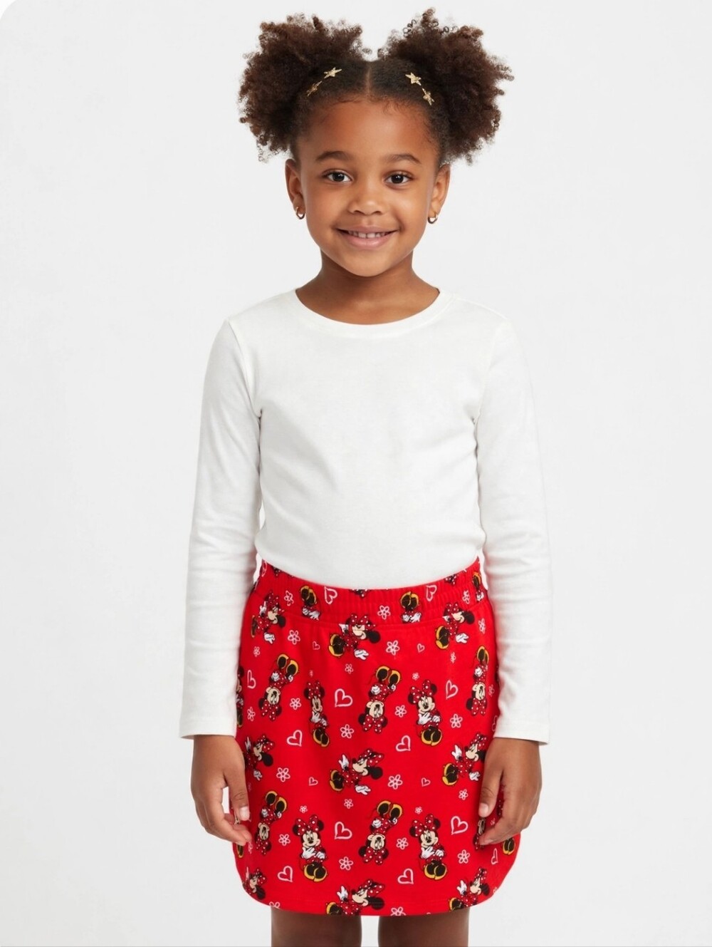 Disney Girls Red Minnie Mouse - Kids Skirt Size 7/8 NWT
